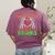 Math Teacher Love Brain Heart Skeleton Hand Zombie Halloween Women's Comfort Colors T-Shirt Back Print Berry