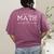 Math Teacher Student Mathematician Women's Comfort Colors T-Shirt Back Print Berry