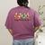 Very Merry Teacher Christmas Goose Silly Holiday Party Women's Comfort Colors T-Shirt Back Print Berry