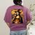 Mona Lisa Pumpkin Halloween Art Teacher Witchy Women Kids Women's Comfort Colors T-Shirt Back Print Berry Mona Lisa Pumpkin Halloween Art Teacher Witchy Women Kids Women's Comfort Colors T-Shirt Back Print Berry