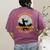 Montessori Teachers Love Brains Halloween Novelty Men Women Women's Comfort Colors T-Shirt Back Print Berry