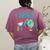 Multilingual Teacher In Dos Idiomas Linguist Language Women's Comfort Colors T-Shirt Back Print Berry