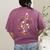 Music Note Symbol Halloween For Music Teacher Musicians Women's Comfort Colors T-Shirt Back Print Berry