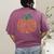 Music Notes Pumpkin Music Teacher Halloween Women's Comfort Colors T-Shirt Back Print Berry