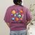 Neurodiverse Universe Space Planet Special Education Teacher Women's Comfort Colors T-Shirt Back Print Berry