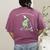 Off To Teach Preschool Pre-K Teacher Back To School Frog Women's Comfort Colors T-Shirt Back Print Berry