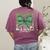 One Lucky Teacher Coquette Bow St Patricks Day Teacher Women's Comfort Colors T-Shirt Back Print Berry One Lucky Teacher Coquette Bow St Patricks Day Teacher Women's Comfort Colors T-Shirt Back Print Berry