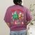 One Merry Teacher Groovy Christmas Tree Pjs Xmas Teacher Women's Comfort Colors T-Shirt Back Print Berry One Merry Teacher Groovy Christmas Tree Pjs Xmas Teacher Women's Comfort Colors T-Shirt Back Print Berry
