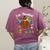 One Thankful PE Teacher Turkey Thanksgiving -Adults & Kids Classic Fit Polyester 100 Short Sleeve Women's Comfort Colors T-Shirt Back Print Berry