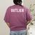 Outlier Statistics Teacher Statistics Data Science Men Women Kids Women's Comfort Colors T-Shirt Back Print Berry