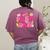 In My Para Era Teacher Back To School First Day Of School Women's Comfort Colors T-Shirt Back Print Berry
