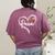 Para Heart Paraprofessional Teacher Paraeducator Women's Comfort Colors T-Shirt Back Print Berry Para Heart Paraprofessional Teacher Paraeducator Women's Comfort Colors T-Shirt Back Print Berry