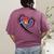 Para Heart Teacher Paraprofessional Paraeducator Men Women Women's Comfort Colors T-Shirt Back Print Berry Para Heart Teacher Paraprofessional Paraeducator Men Women Women's Comfort Colors T-Shirt Back Print Berry