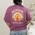 Paraprofessional Para Life Sun Flower Teacher Back To School Women's Comfort Colors T-Shirt Back Print Berry