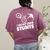 Parents Teacher Association Team Supporter PTA President Women's Comfort Colors T-Shirt Back Print Berry