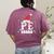 PE Squad Christmas PE Teacher Matching Xmas Women's Comfort Colors T-Shirt Back Print Berry