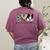 Peace Love Boston Terrier Boston Terrier Lover Dog Mom Women's Comfort Colors T-Shirt Back Print Berry