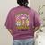 Phonemes Graphemes Caffeine Back To School Reading Teacher Women's Comfort Colors T-Shirt Back Print Berry