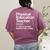 Physical Education Teacher Definition Sports PE School Women's Comfort Colors T-Shirt Back Print Berry