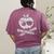 Pirate Teacher Women's Comfort Colors T-Shirt Back Print Berry