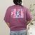 In My Pre K Era Groovy Back To School First Day Teacher Kids Women's Comfort Colors T-Shirt Back Print Berry