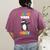 Pre-K Vibes Only Penguin Teachers Kids Back To School Women's Comfort Colors T-Shirt Back Print Berry