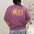Preppy One Thankful Teacher Coquette Thanksgiving Teacher Women's Comfort Colors T-Shirt Back Print Berry
