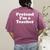 Pretend I'm A Teacher Lazy Easy Halloween Costume Women's Comfort Colors T-Shirt Back Print Berry