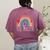 Pretty YOU MATTER Rainbow Positive Message Teachers Kids Women's Comfort Colors T-Shirt Back Print Berry