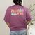 Problem Solver School Work Staff Front Desk Teacher Women's Comfort Colors T-Shirt Back Print Berry