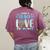 I Promise To Teach Love Hanukkah Chanukah Jewish Teacher Women's Comfort Colors T-Shirt Back Print Berry I Promise To Teach Love Hanukkah Chanukah Jewish Teacher Women's Comfort Colors T-Shirt Back Print Berry