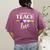 I Promise To Teach Love LGBT-Q Pride Proud Ally Teacher Women's Comfort Colors T-Shirt Back Print Berry