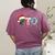 PTO Santa Hat Reindeer Parent Teacher Organization Christmas Women's Comfort Colors T-Shirt Back Print Berry PTO Santa Hat Reindeer Parent Teacher Organization Christmas Women's Comfort Colors T-Shirt Back Print Berry