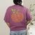 Pumpkin Music Notes Fall Teacher Autumn Halloween Women's Comfort Colors T-Shirt Back Print Berry
