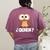 Quien Who Owl Spanish Teacher Women's Comfort Colors T-Shirt Back Print Berry