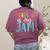 Reading Is My Jam Back To School Teacher Women's Comfort Colors T-Shirt Back Print Berry