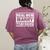 Real Men Marry Teachers Teacher Women's Comfort Colors T-Shirt Back Print Berry