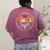 Recess Squad Crew Teachers Students Monitor Back To School Women's Comfort Colors T-Shirt Back Print Berry