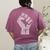 Redfored Shirt Red For Ed Protest Teachers Fist Women's Comfort Colors T-Shirt Back Print Berry