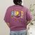 Retro ABCD Transitional Kindergarten Teacher Tour TK Teacher Women's Comfort Colors T-Shirt Back Print Berry