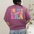 Retro Groovy Retirement Era Retired Teacher Women's Comfort Colors T-Shirt Back Print Berry Retro Groovy Retirement Era Retired Teacher Women's Comfort Colors T-Shirt Back Print Berry