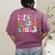 Retro Infant Teacher Vibes Women Daycare Teacher Women's Comfort Colors T-Shirt Back Print Berry