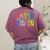 Retro Kindergarten Dream Team Back To School Teacher Kids Women's Comfort Colors T-Shirt Back Print Berry