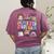 Retro In My PTO Mom Era Parent Organization Team Teacher Women's Comfort Colors T-Shirt Back Print Berry