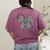 Retro Special Education Squad Coquette Bow SPED Teacher Women's Comfort Colors T-Shirt Back Print Berry
