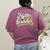 Retro Sunset Fifth Grade Teacher & Student Back To School Women's Comfort Colors T-Shirt Back Print Berry Retro Sunset Fifth Grade Teacher & Student Back To School Women's Comfort Colors T-Shirt Back Print Berry