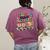 Retro Teaching Future Leaders Groovy Teacher Back To School Women's Comfort Colors T-Shirt Back Print Berry Retro Teaching Future Leaders Groovy Teacher Back To School Women's Comfort Colors T-Shirt Back Print Berry