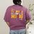 Retro Thankful For Music Floral Music Teacher Thanksgiving Men Women Women's Comfort Colors T-Shirt Back Print Berry