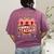 Ringmaster Teacher Costume – Carnival Birthday Style Women's Comfort Colors T-Shirt Back Print Berry
