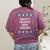 Santas Favorite Band Teacher Christmas Women's Comfort Colors T-Shirt Back Print Berry